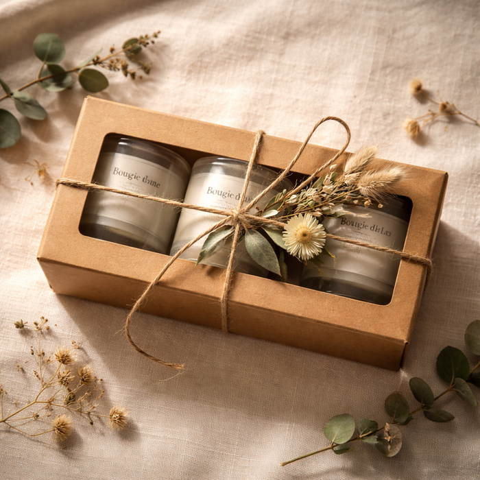 Cadeaux Offrir — bougies artisanales en cire végétale Ombraie